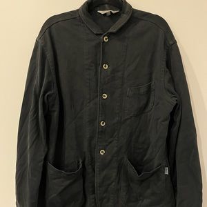 Deus Ex Machina Button Up Shacket - Black - Sz Medium